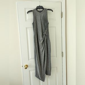 Madison Gray Wrap Dress Size S